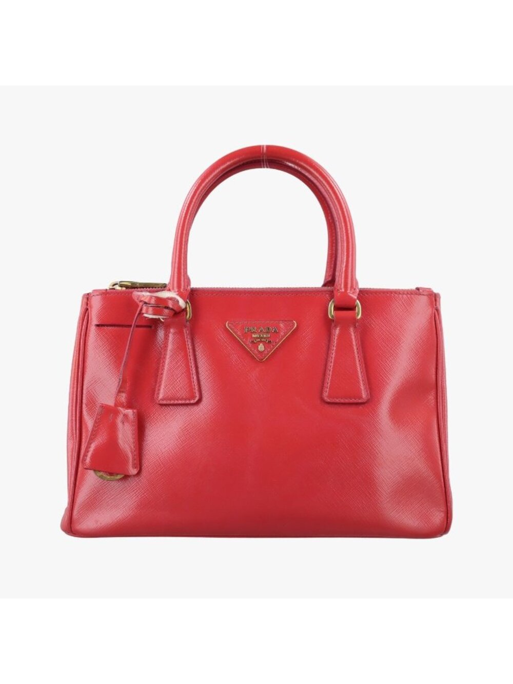 Prada Galleria Red Saffiano Leather Handbag
